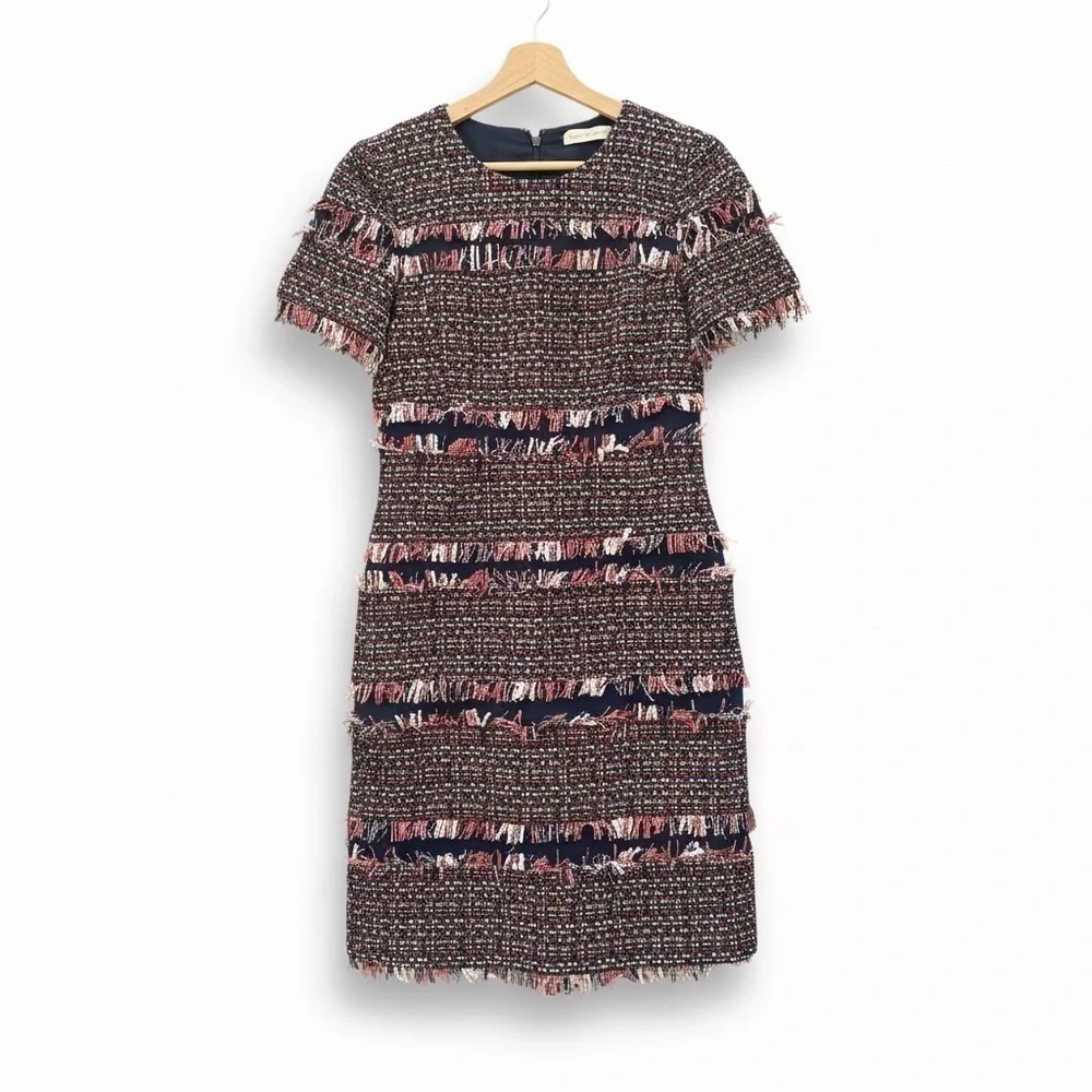 Tory Burch multi colored tweed dress